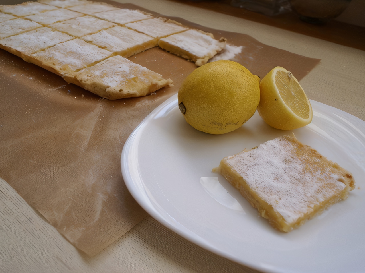 Лимонные пирожные (Lemon bars)