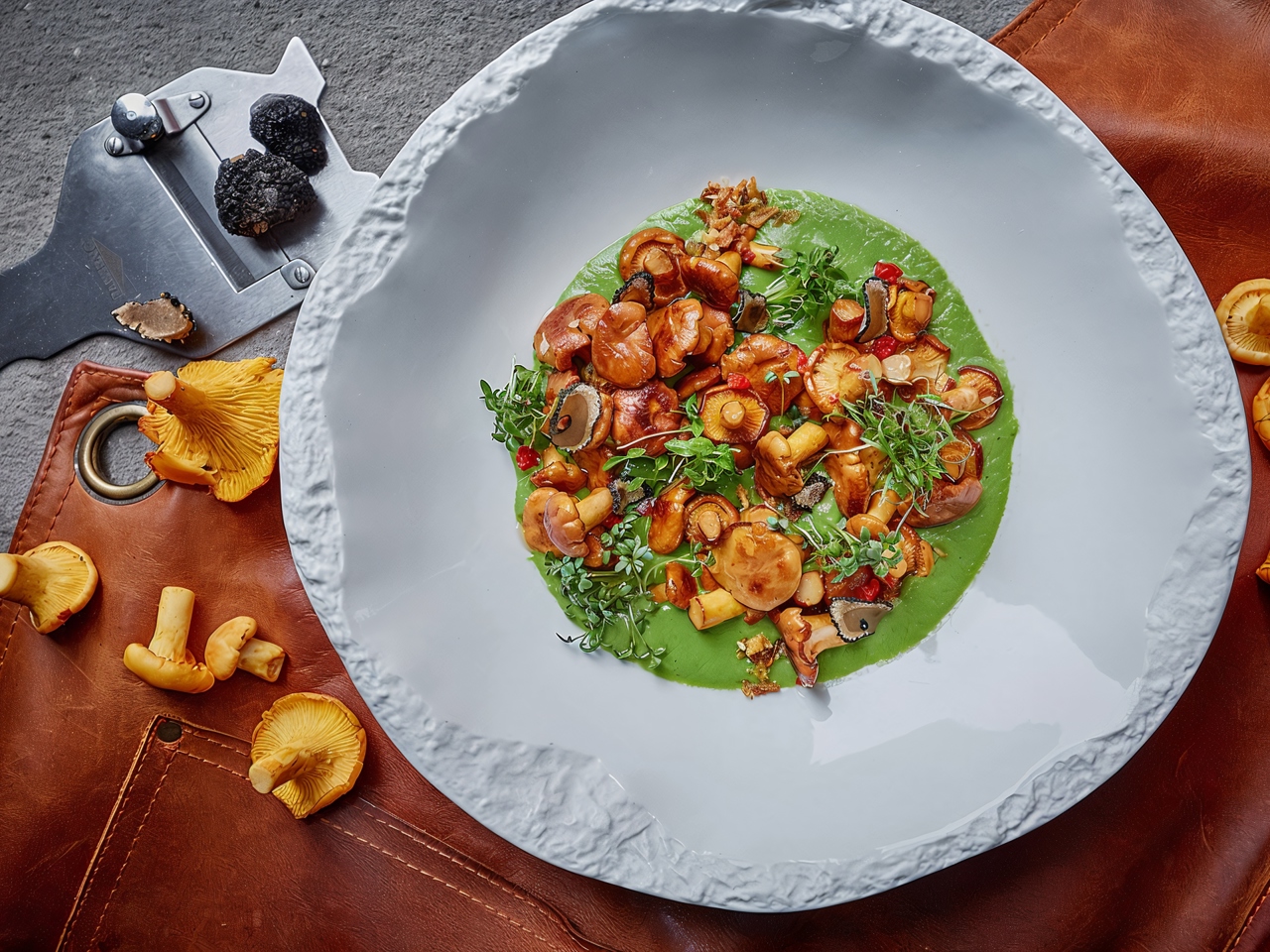 Chanterelles in Creamy Onion Sauce