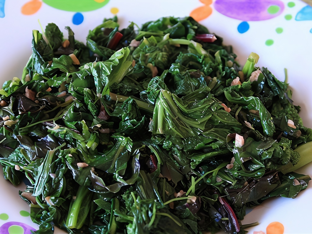 Leafy Greens with Bacon