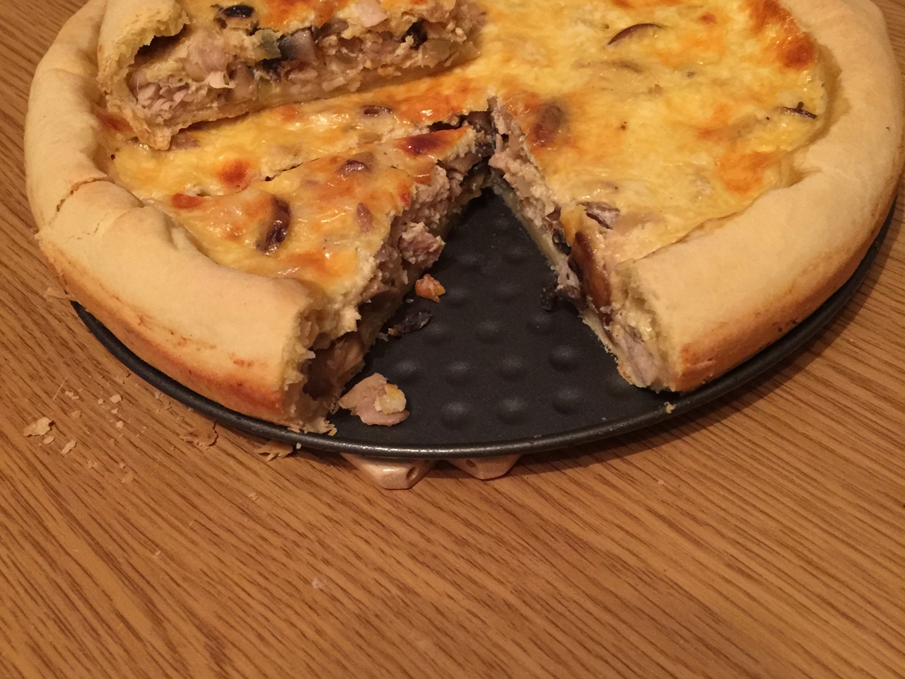 Lorraine Pie with Chicken and Mushrooms