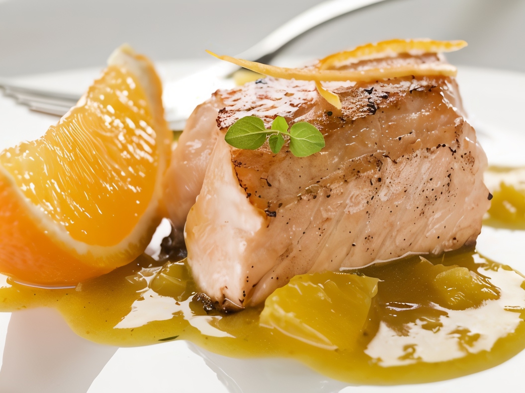 Salmon with Orange Dressing