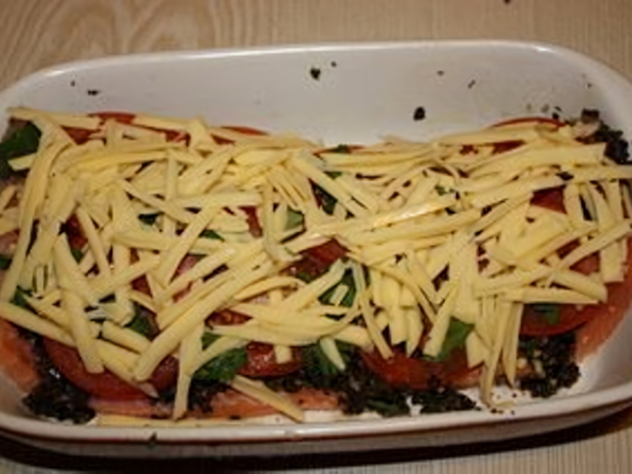 Salmon with Olives and Tomatoes