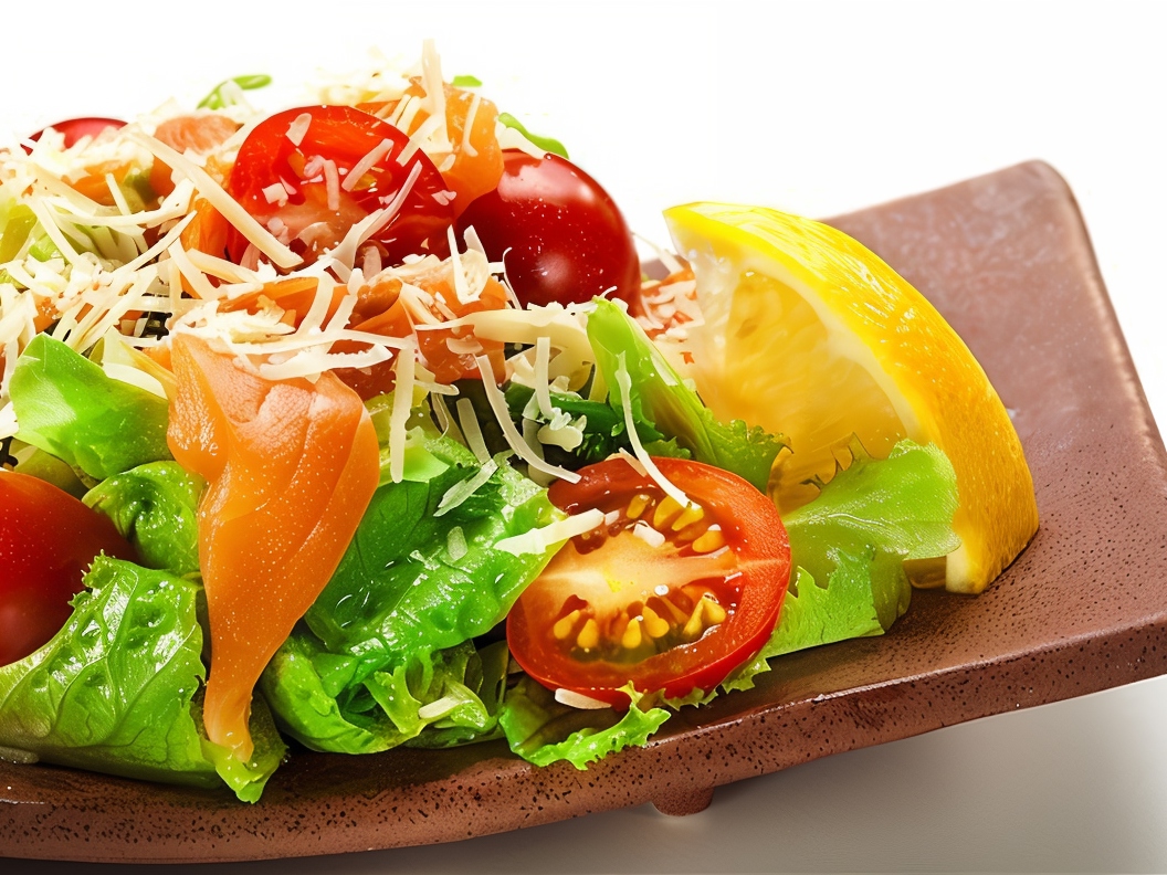 Salmon with Salad