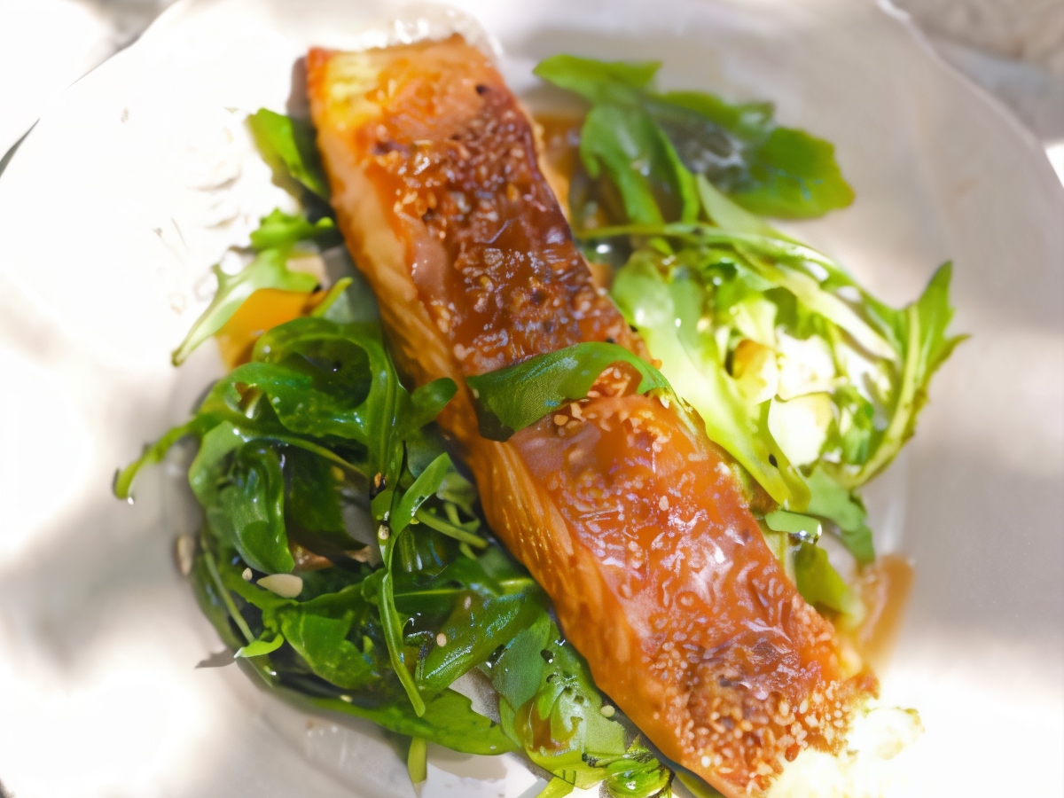 Oven-Baked Salmon in Marinade