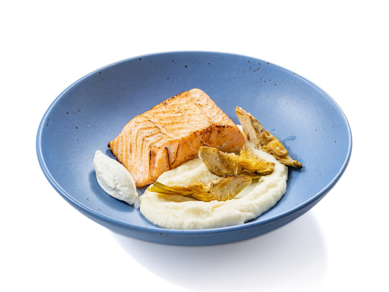 Sous Vide Salmon with Cauliflower and Potato Purée