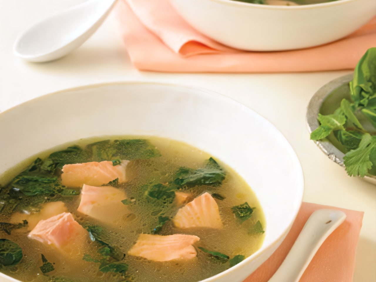 Salmon in Green Broth with Curry