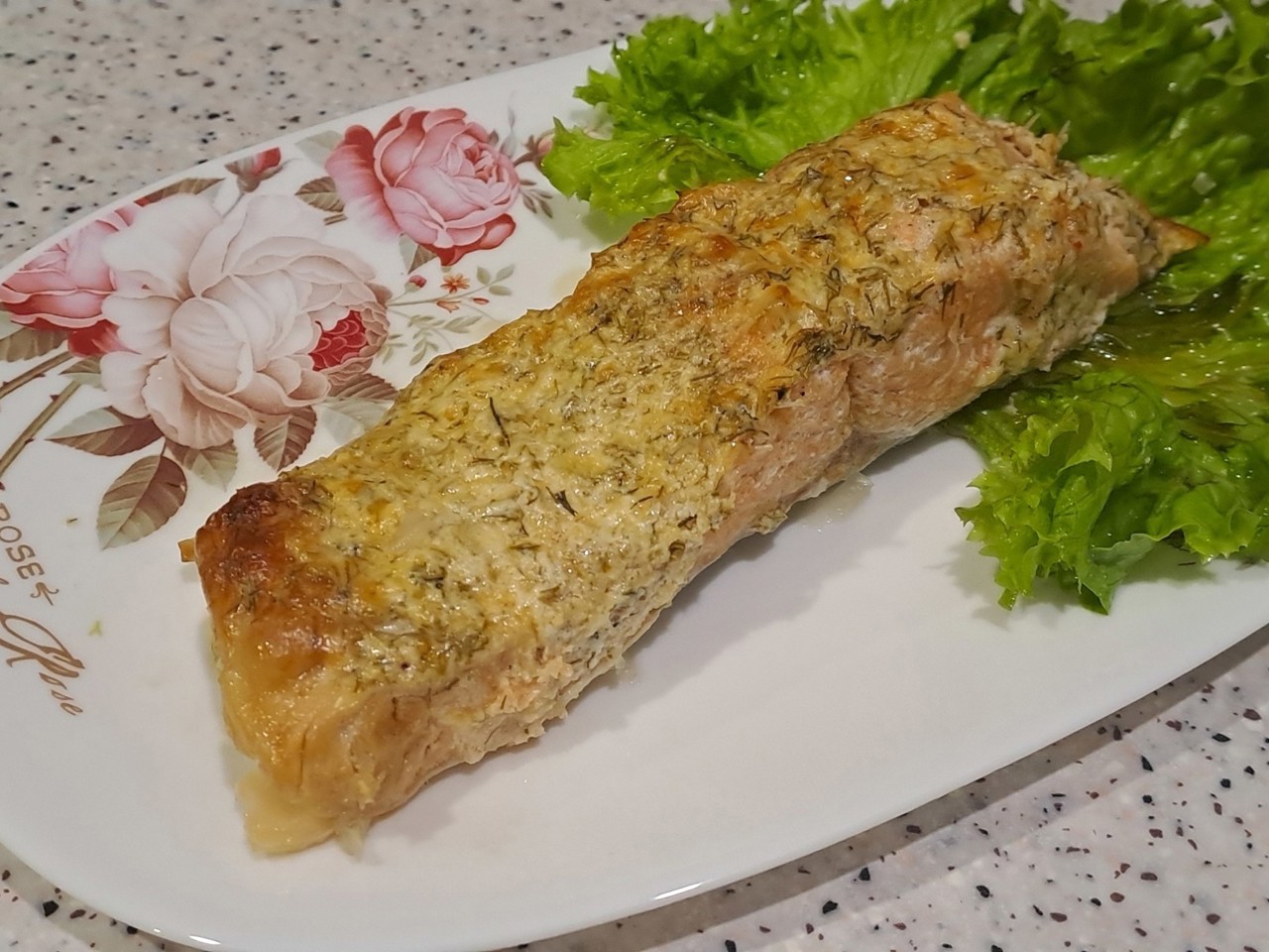 Baked Salmon with Cheese