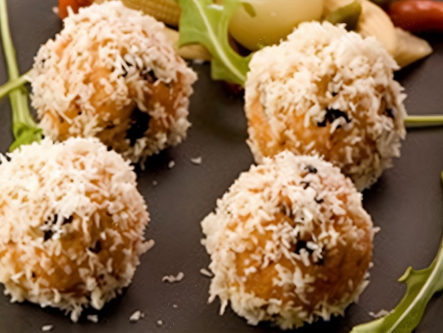 Salmon Balls in Coconut