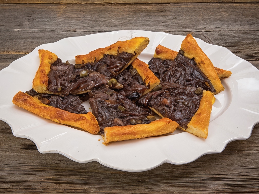 Onion Pie with Anchovies