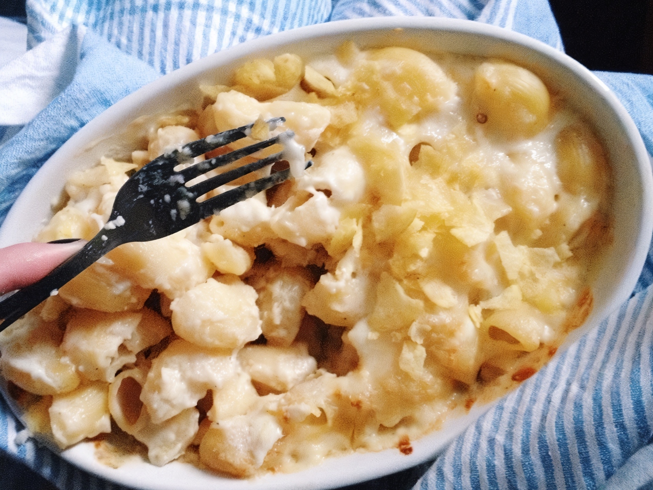 Mac and cheese (Макароны в сливочном соусе)