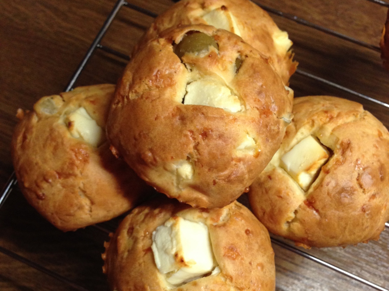 Feta Cheese and Olive Muffins