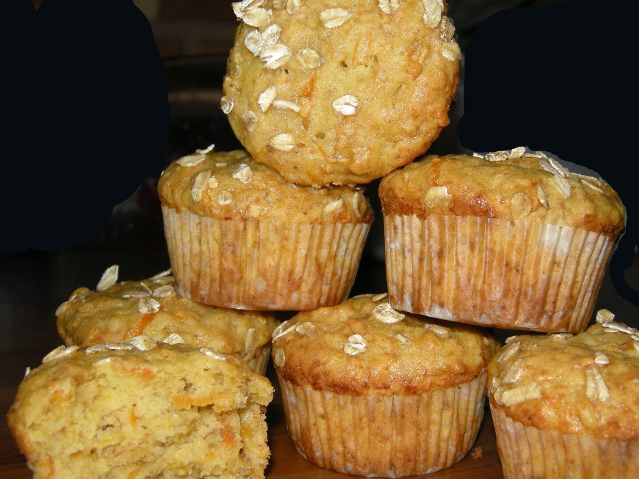 Muffins with Pumpkin, Banana, and Carrot