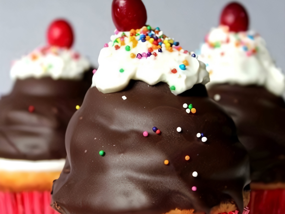Muffins with Marshmallow Cream