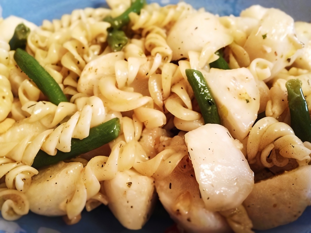 Pasta with Fried Radishes