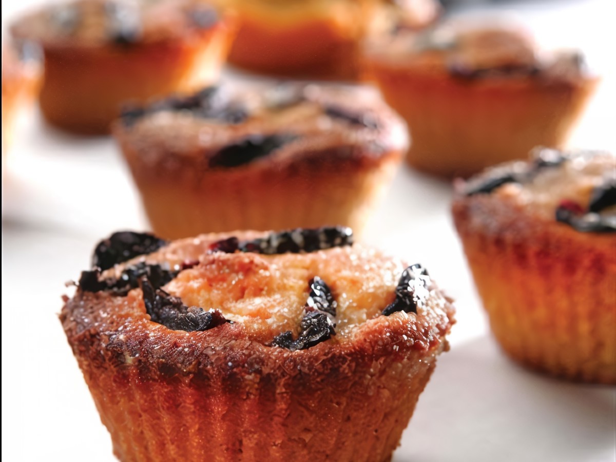 Mini Feta Cheese and Olive Oil Muffins