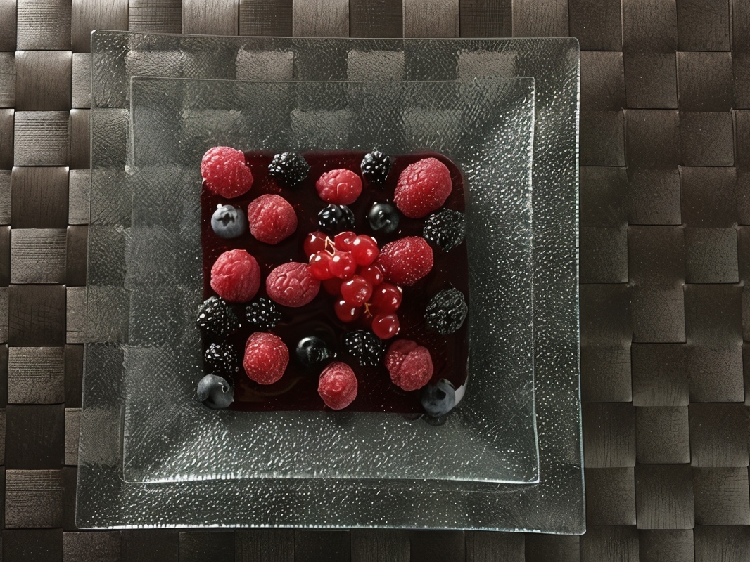 Raspberries and Blueberries in Red Wine Syrup