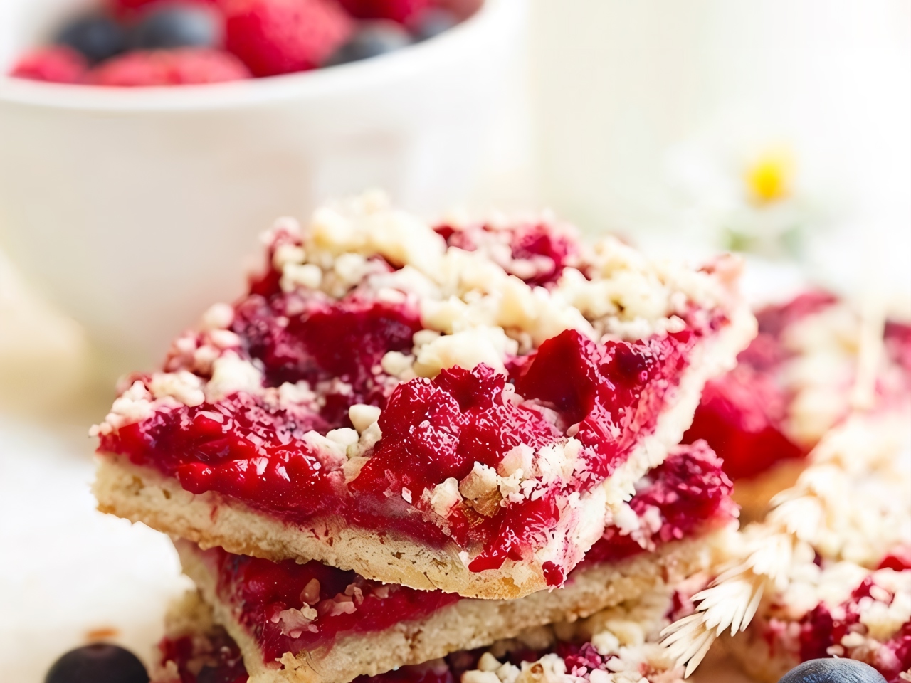 Raspberry Squares
