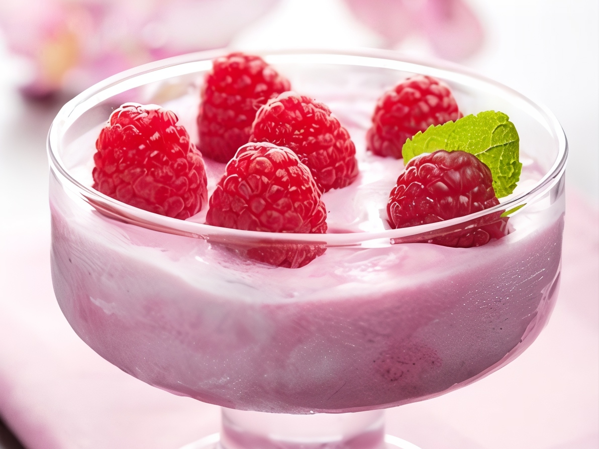 Raspberry-Lime Frozen Dessert