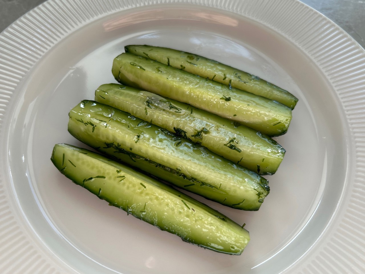 Lightly Salted Cucumbers