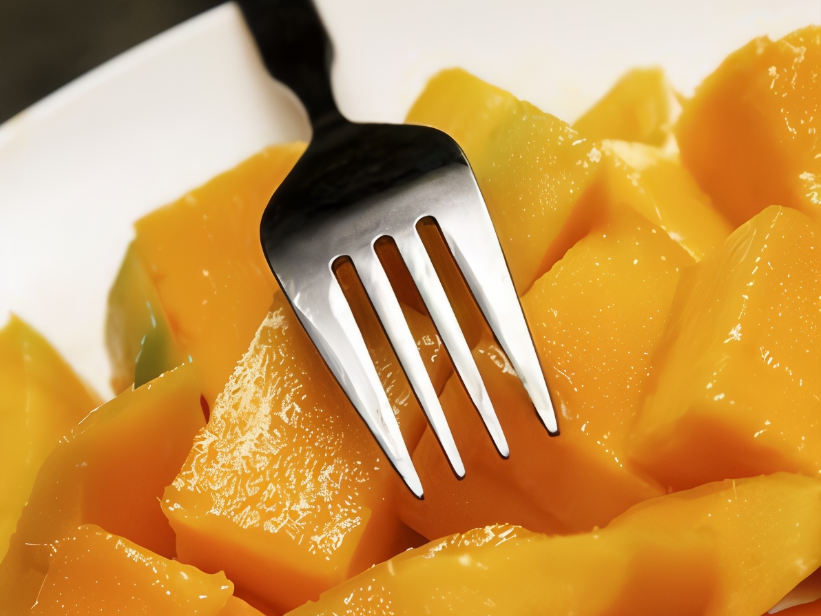 Mango in Ginger-Mint Syrup
