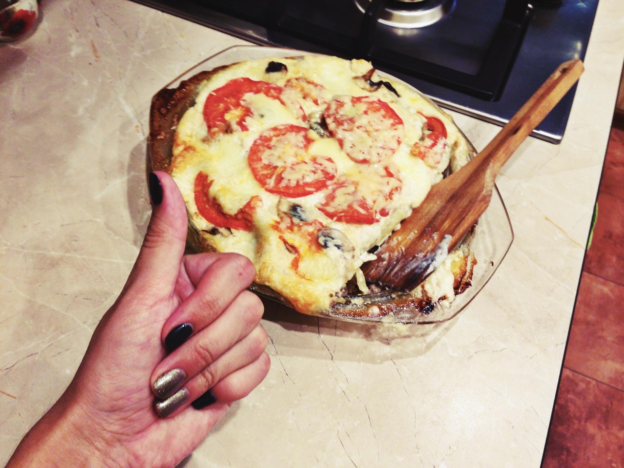 Manicotti (Cannelloni) with Meat and Mushrooms