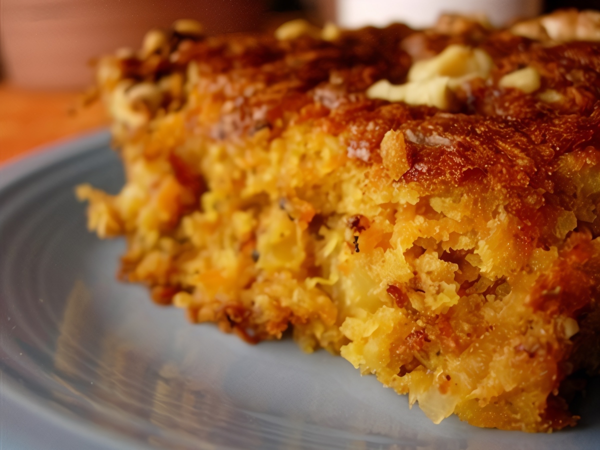 Semolina Casserole with Walnuts and Raisins