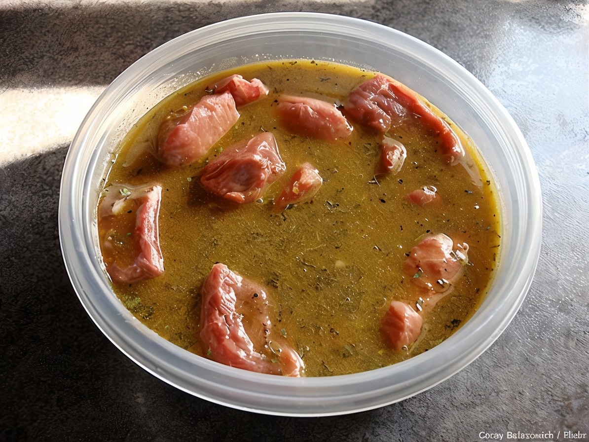Meat Marinade with Spicy Herbs and Lemon Zest