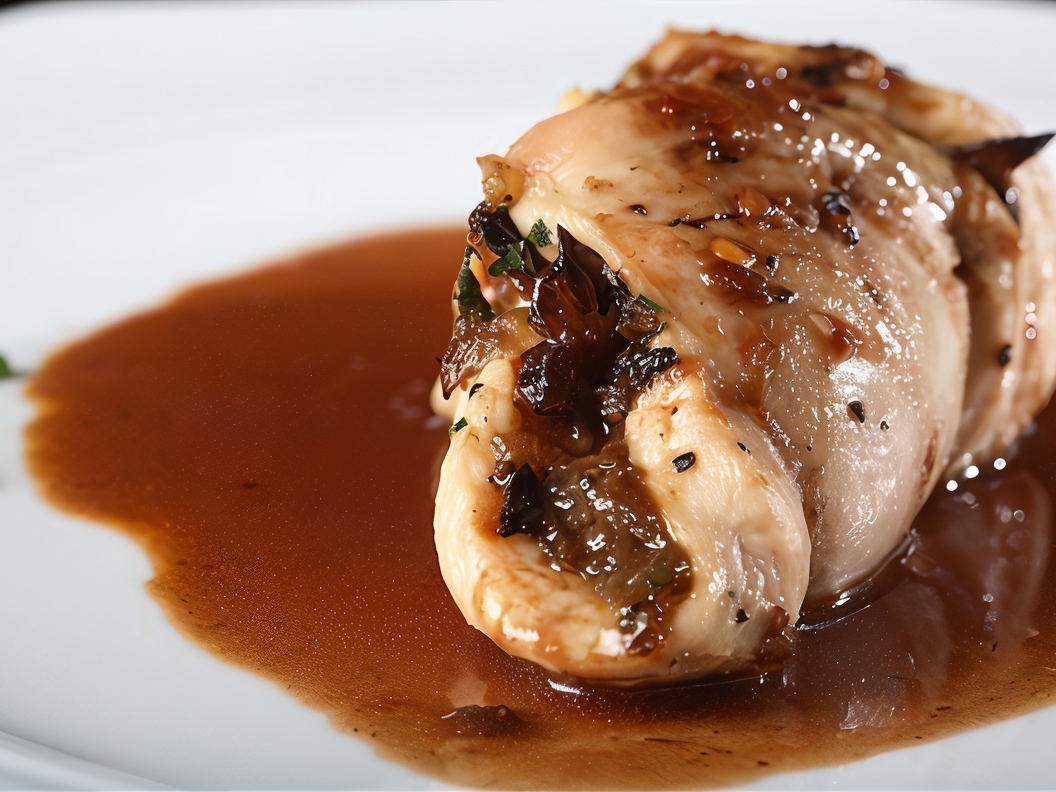 Marinated Chicken with Medium-Spicy Red Chili Sauce