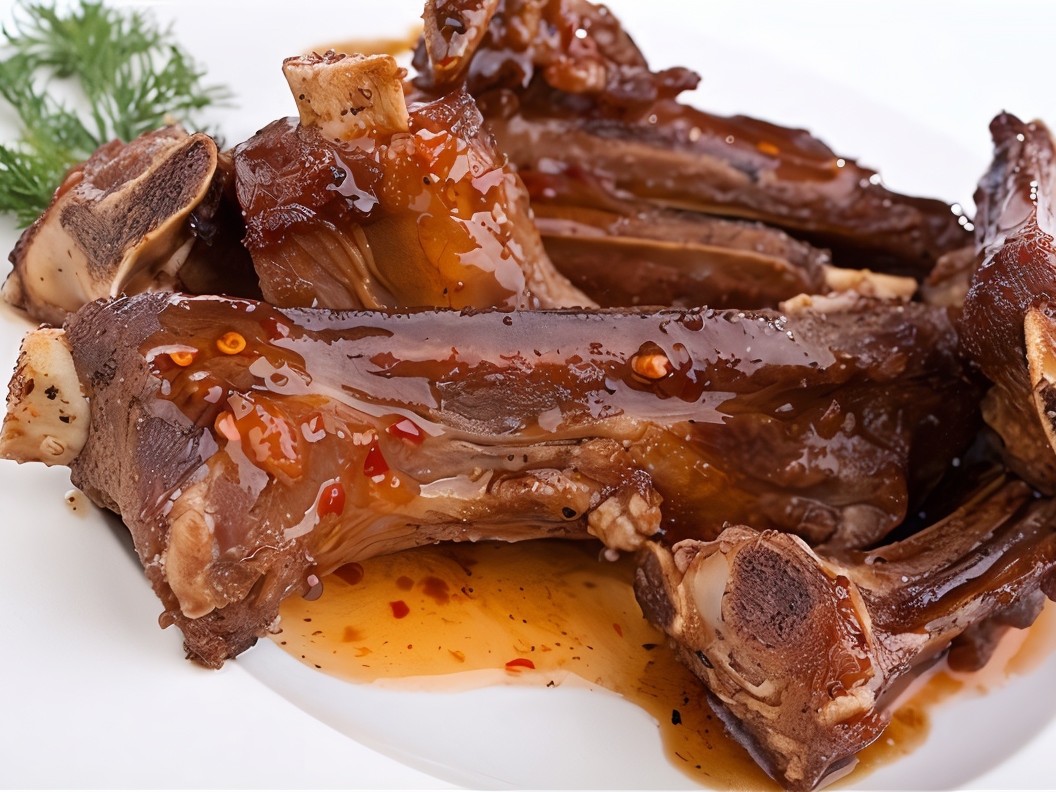 Marinated Beef Ribs with Garlic and Horseradish Crust