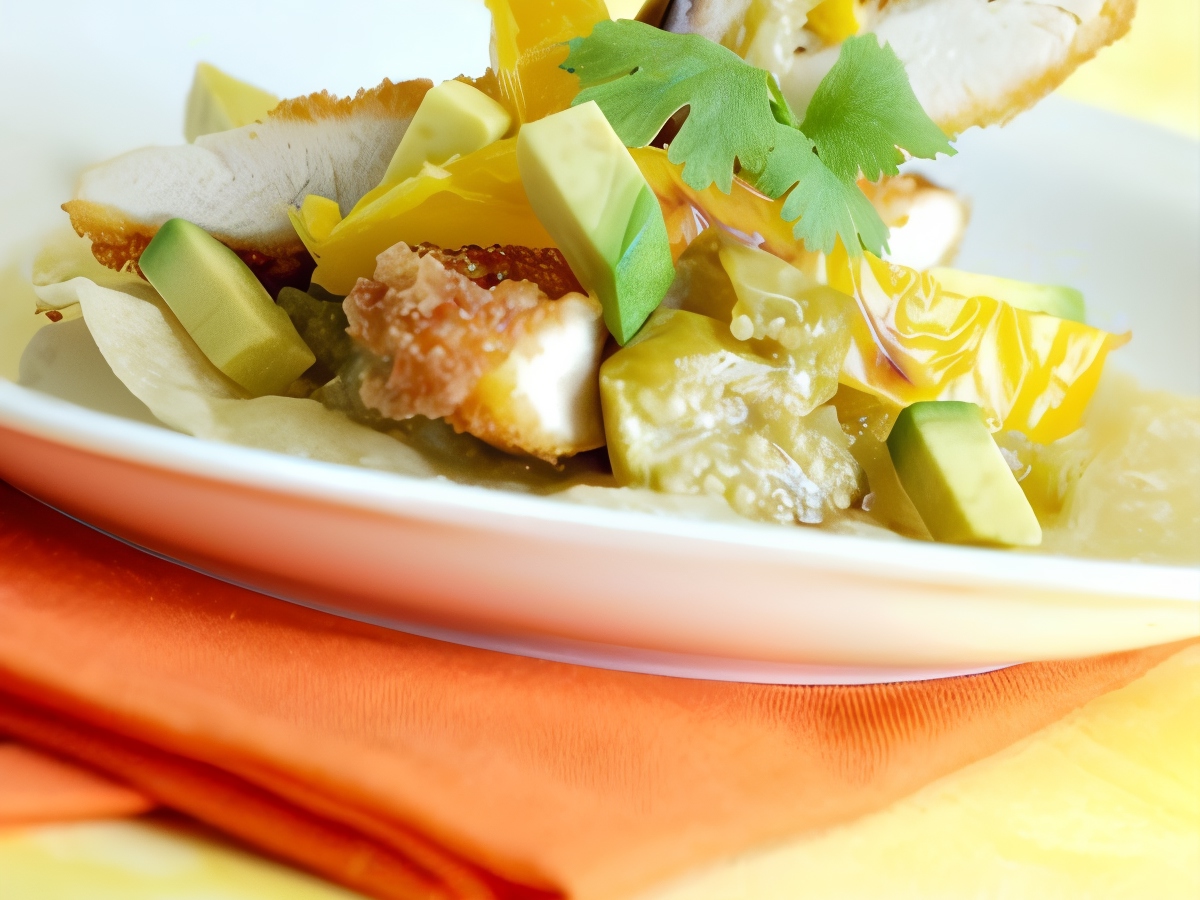Grilled Chicken Breasts Marinated in Lime Juice and Cilantro with Avocado Salsa