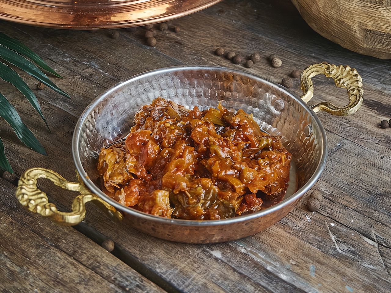 Matbucha with Tomatoes and Eggplants