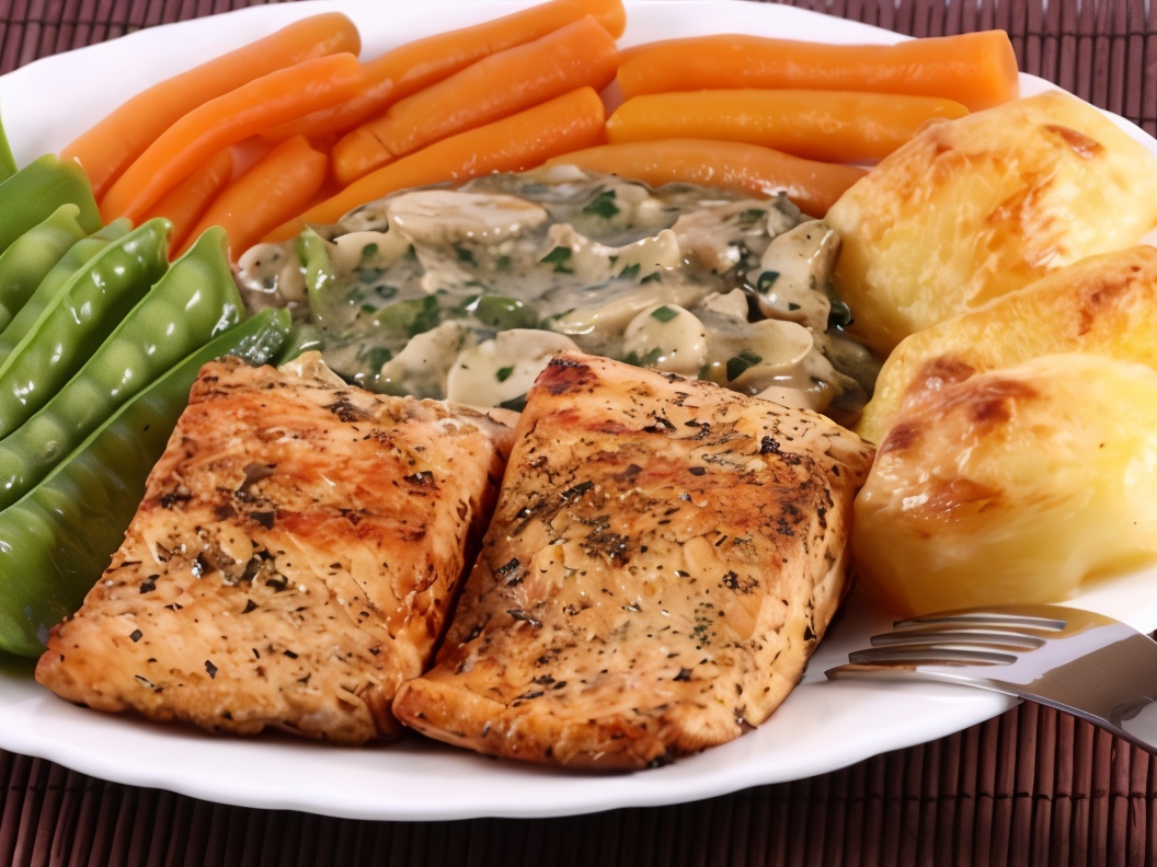Salmon Medallions in Egg and Breadcrumbs
