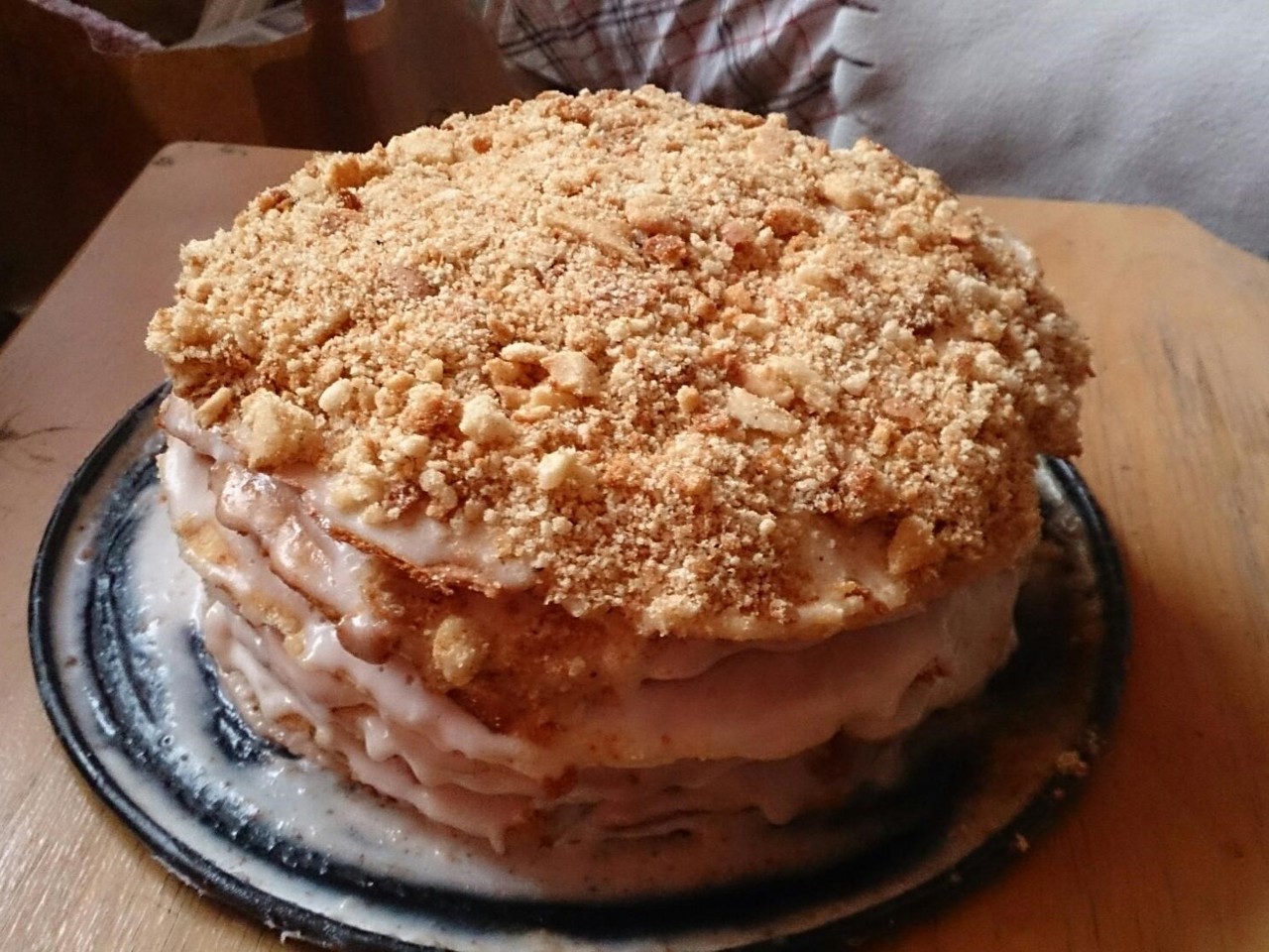 Honey Cake with Sour Cream Frosting