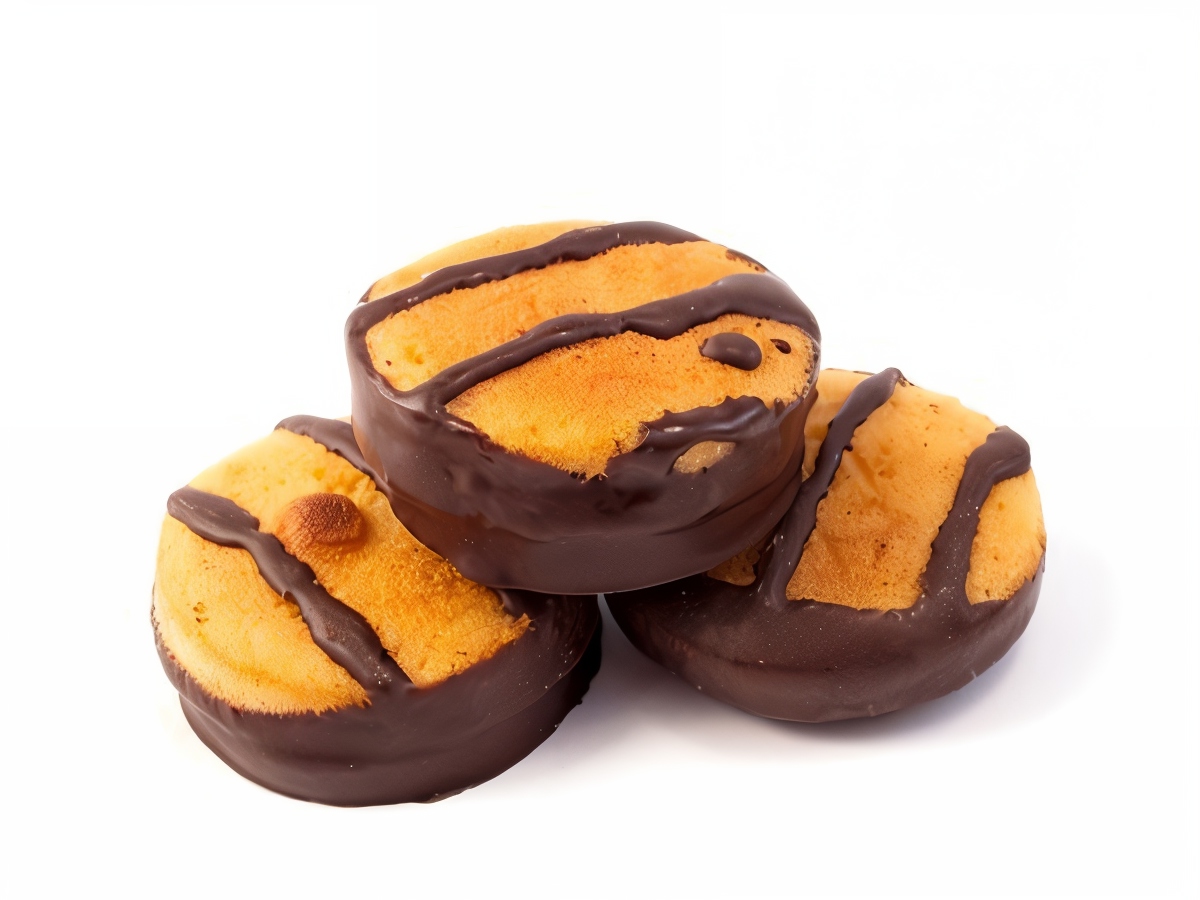 Honey Cookies with Chocolate Glaze