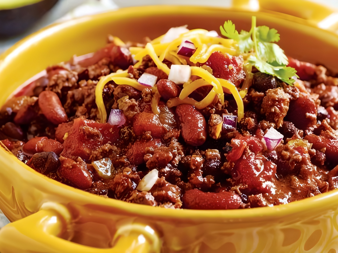 Mexican Chili Soup with Coffee