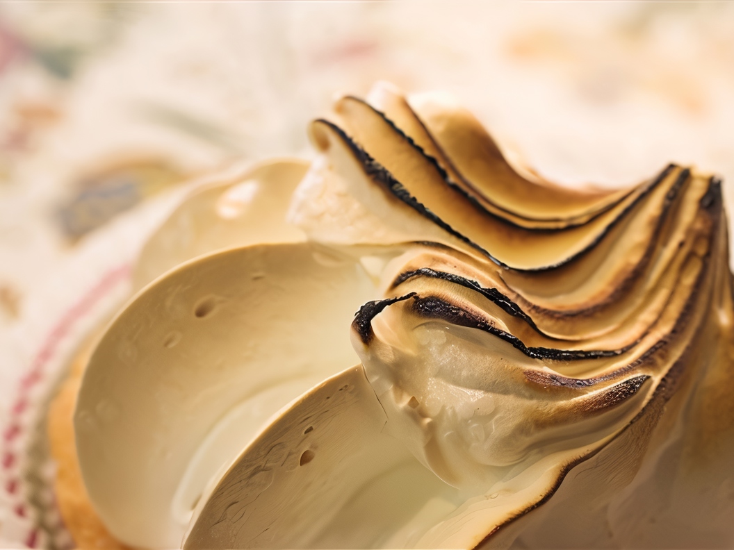 Mocha Meringues with Almonds
