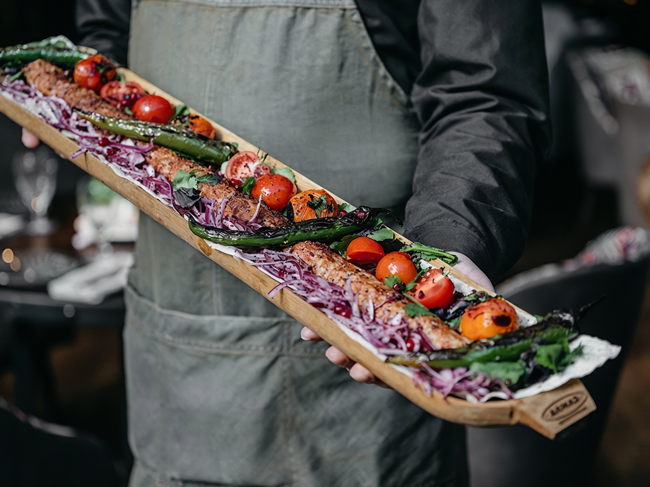 Meter-Long Chicken Kebab
