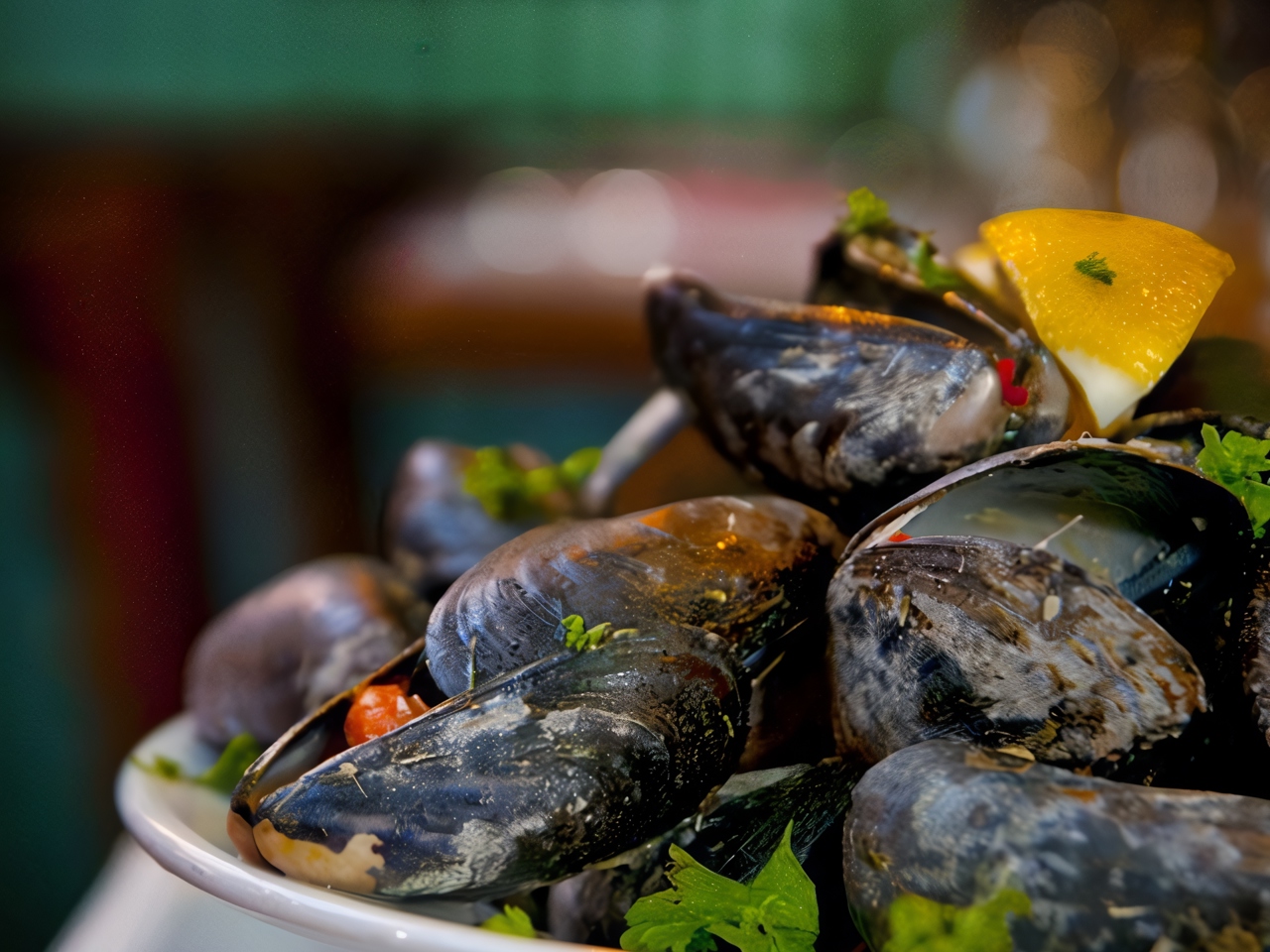 Mussels with Cheese