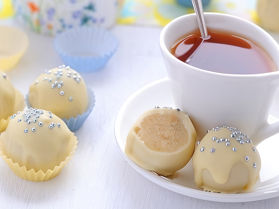 Almond Candies in White Chocolate