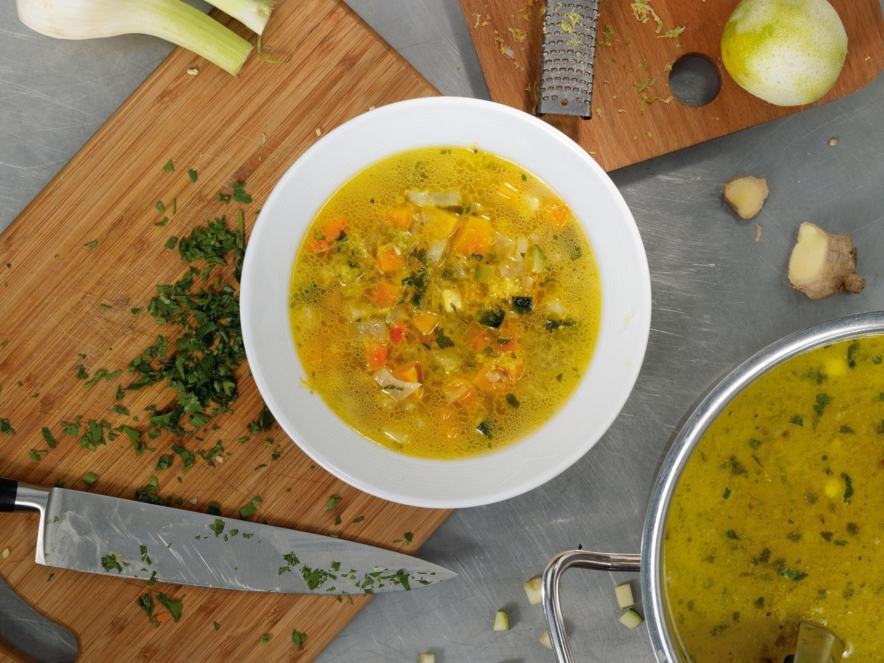 Minestrone with Lime