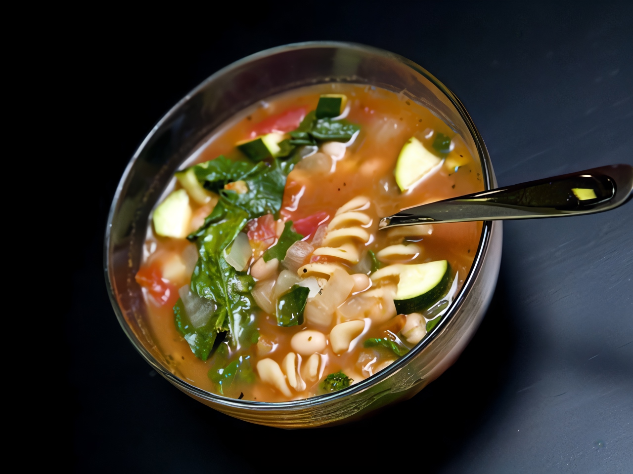 Minestrone with Pesto
