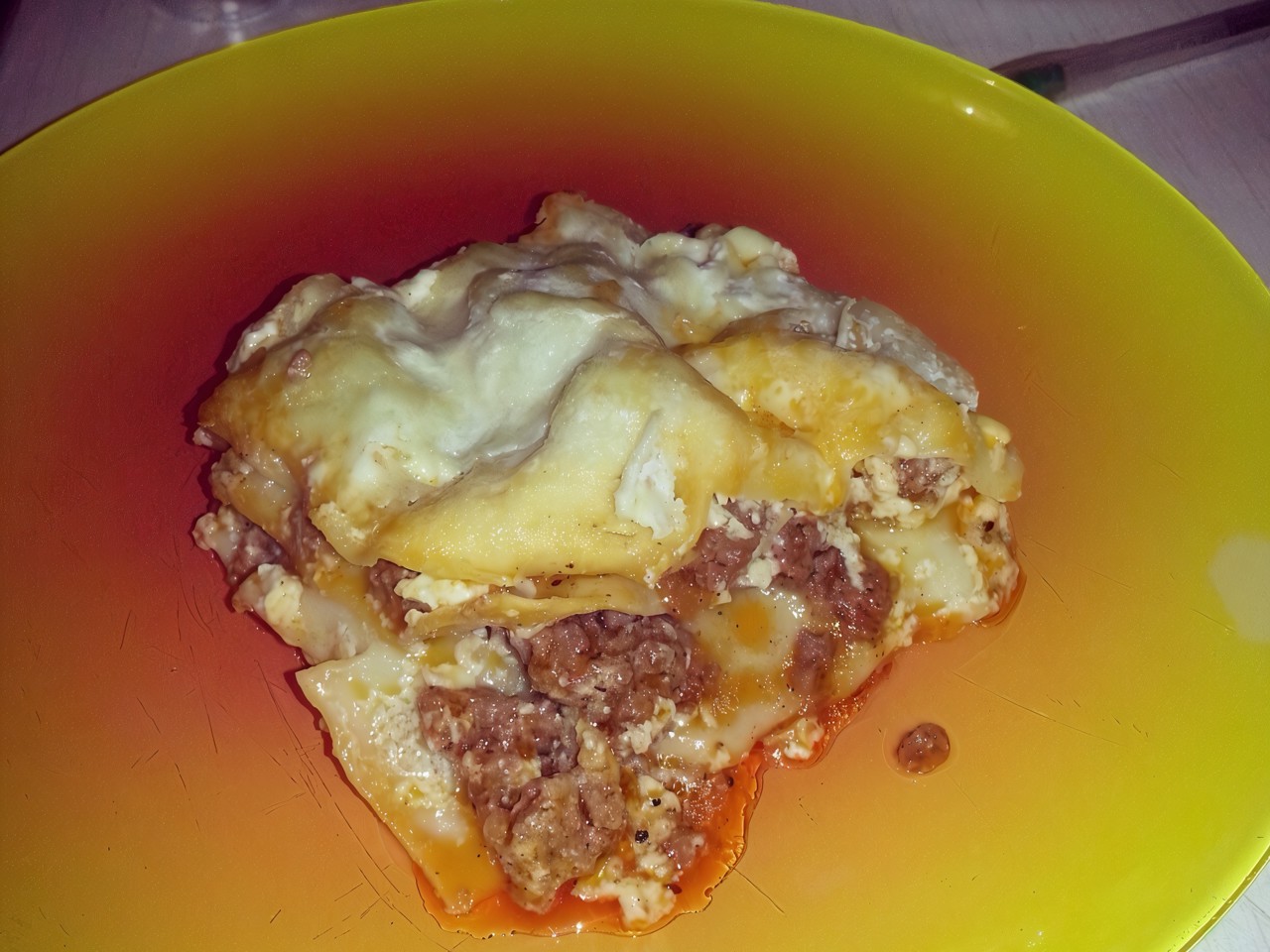 Meat Lasagna with Parmesan
