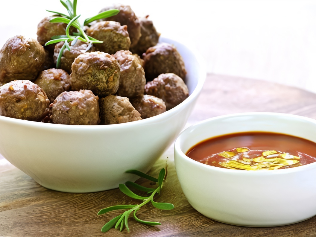 Meatballs with Creamy Mustard Sauce