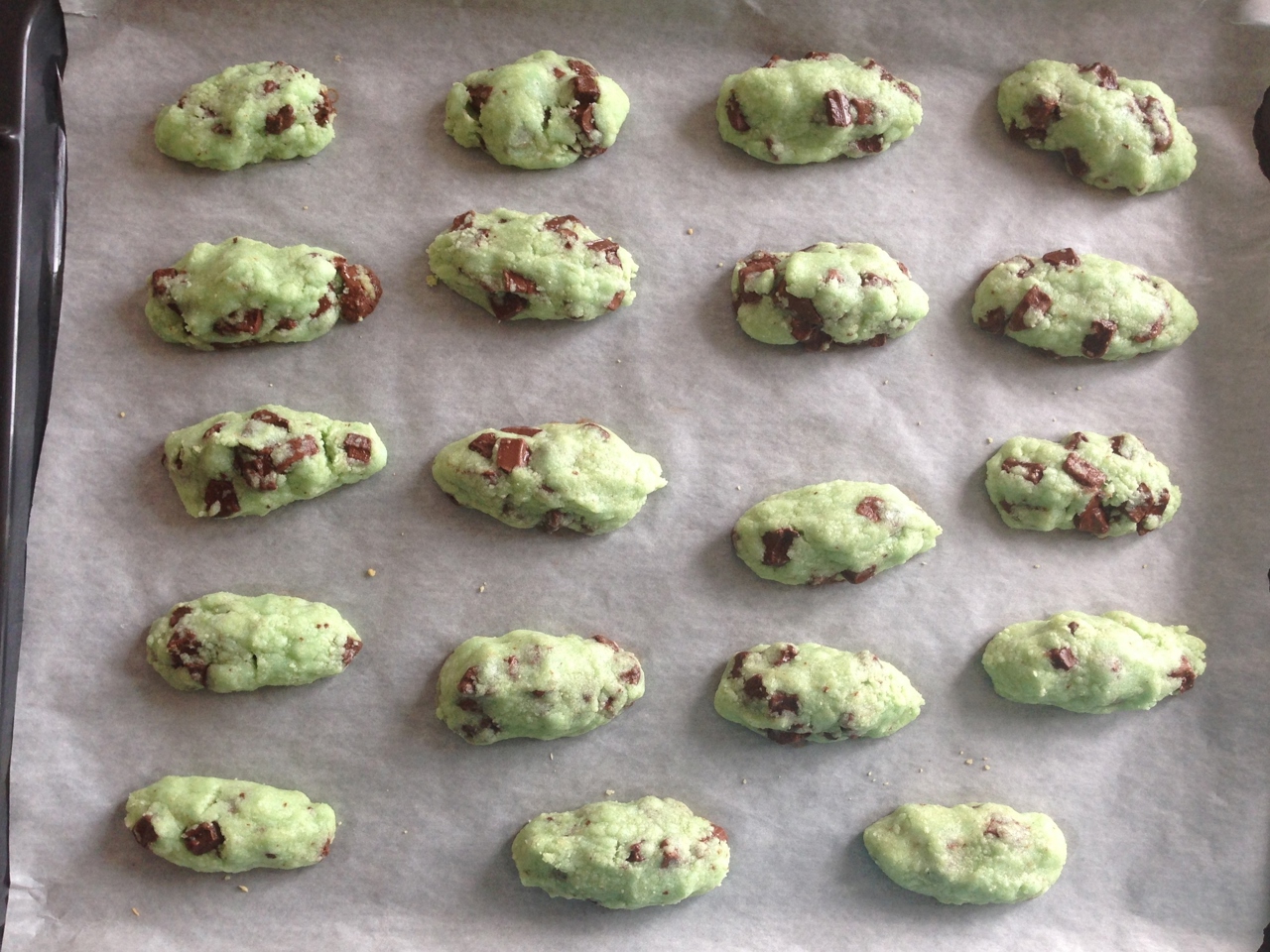 Mint Chocolate Cookies