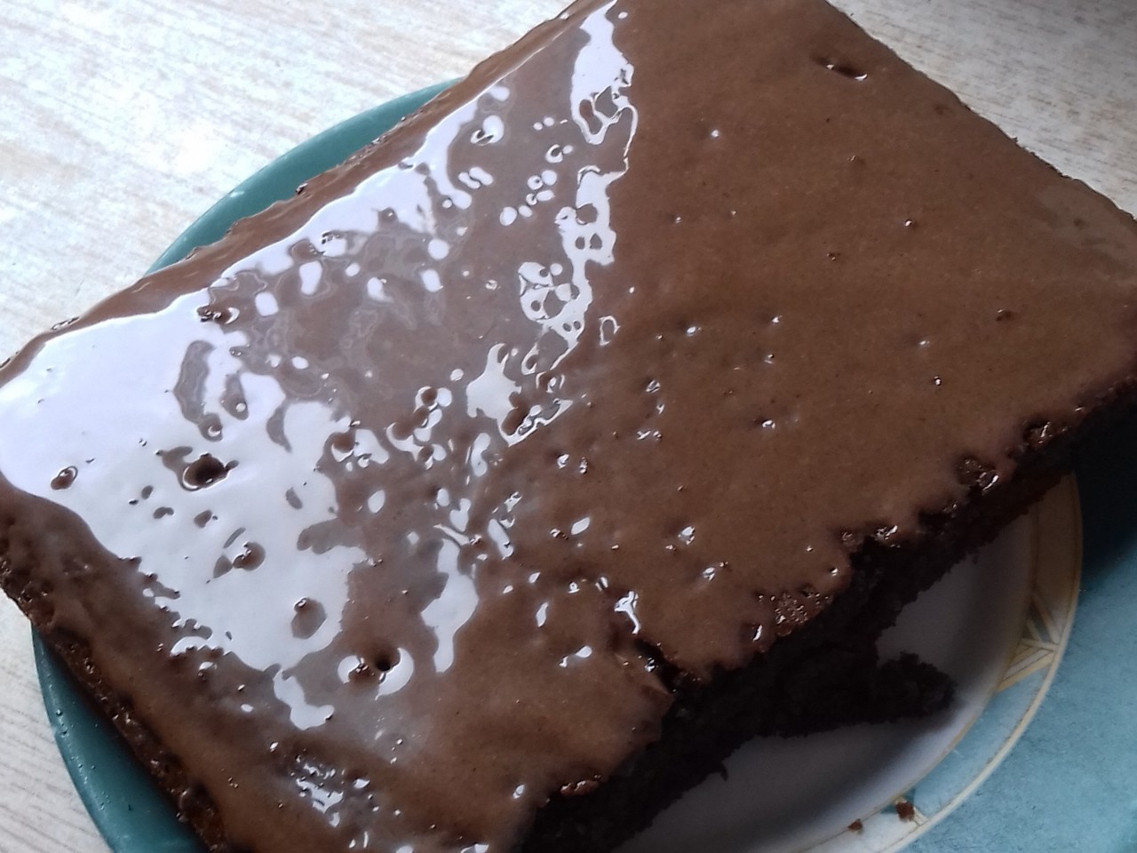 Moist Chocolate Cake with Glaze