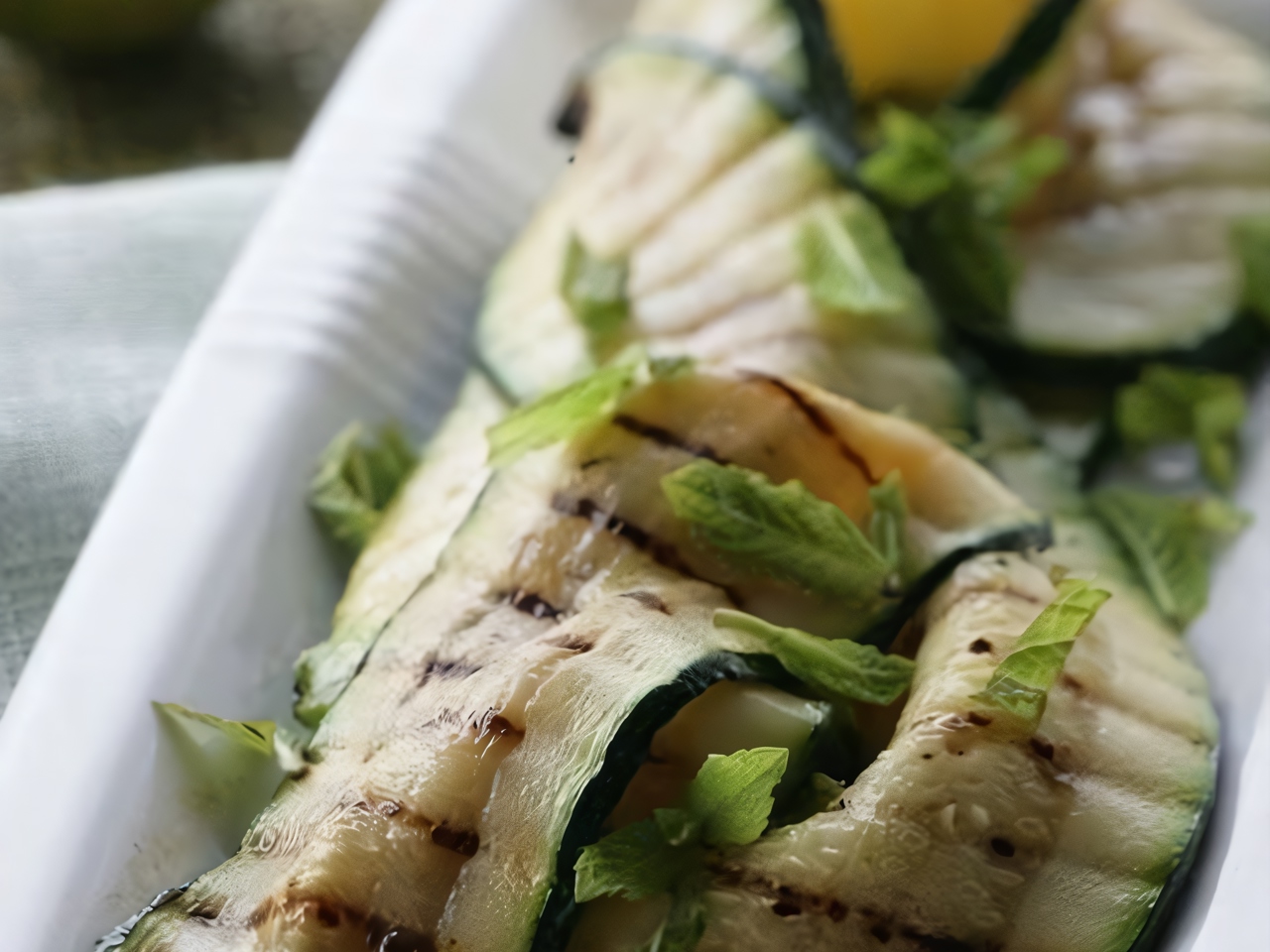 Young Zucchini with Mint and Lime