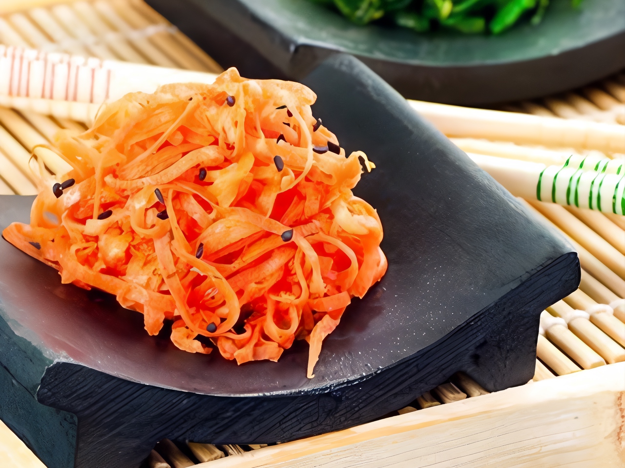 Asian-Style Carrot Salad with Green Onions