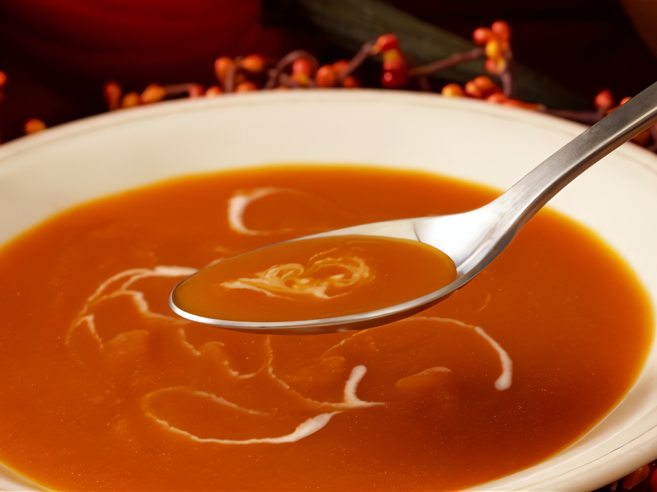 Carrot Soup Puree with Honey