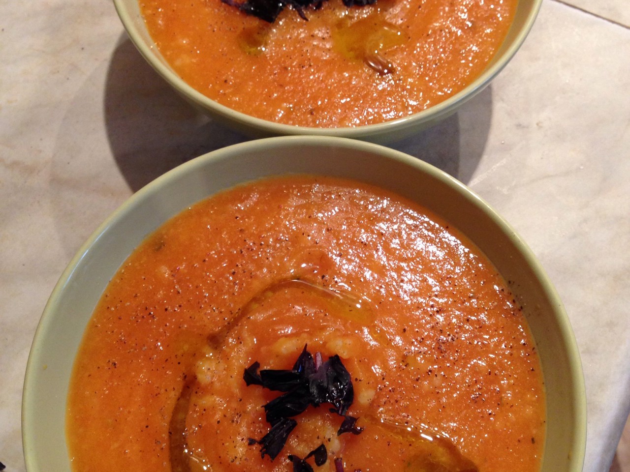 Carrot Soup with Rice