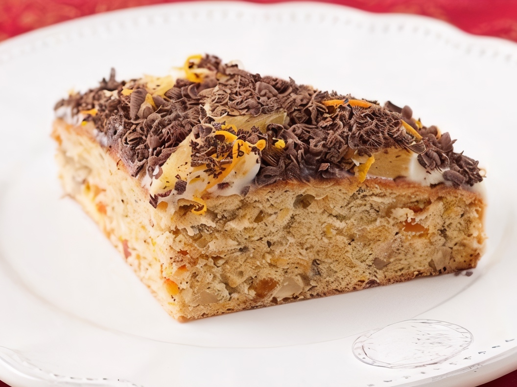 Carrot Cake with Dried Apricots and Oranges